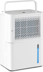 Deumidificatore 12L/24H, Deumidificatore Elettrico Mobile a 3 Modalità, con Timer 24 Ore, Spegnimento Automatico, Sbrinamento, Display LED, per Appartamenti, Cantine