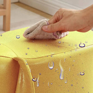 Poggiapiedi Sgabello Basso Forma Elefante Animale Pouf per Bambini Colore Senape