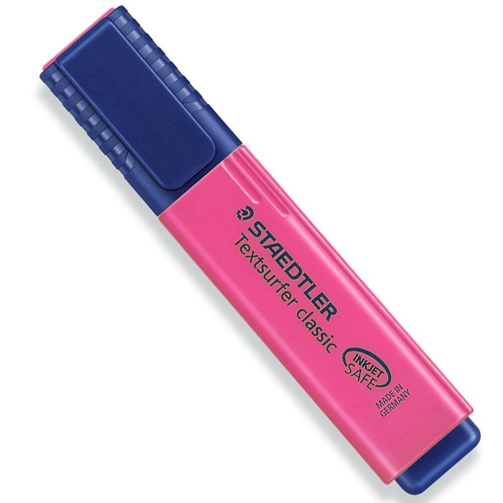 Set 10 Evidenziatori Staedtler Pennarello Evidenziatore Rosa Fuxia Fluo 10pz