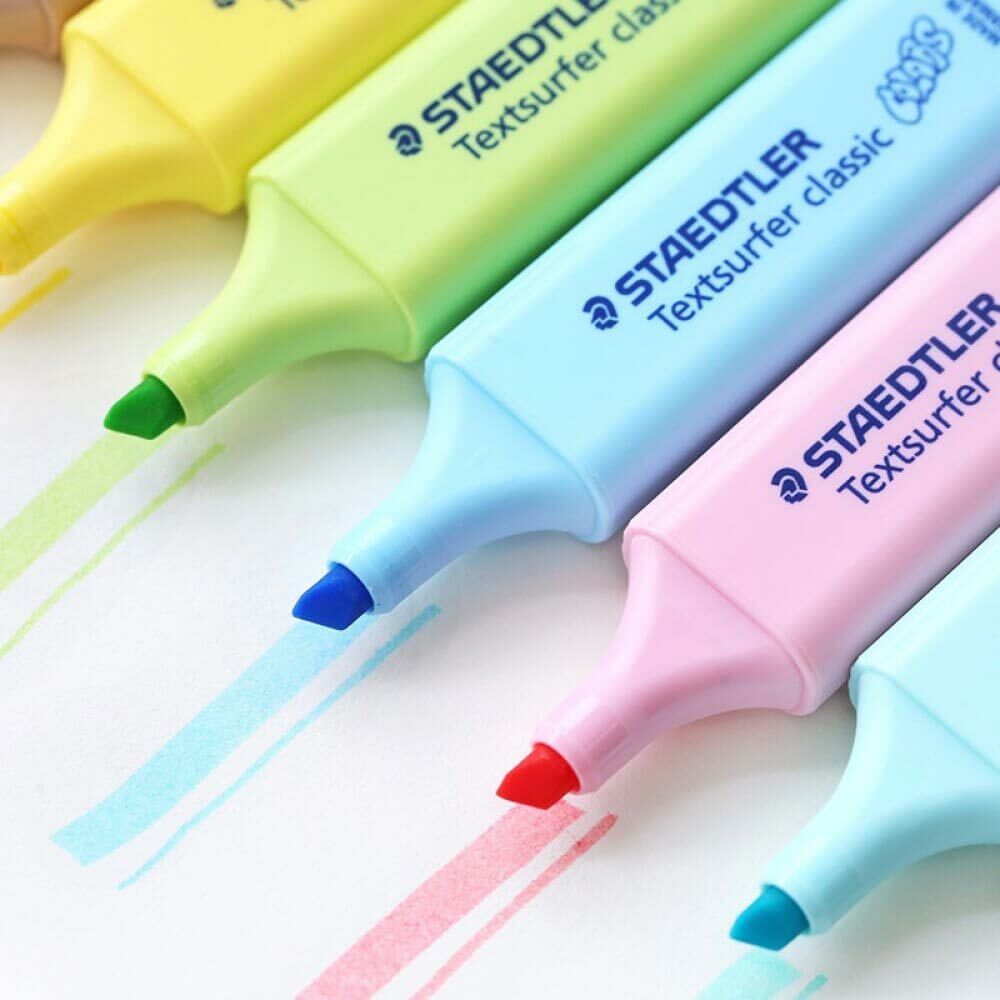 Set 10 Evidenziatori Staedtler Pennarello Evidenziatore Rosa Fuxia Fluo 10pz