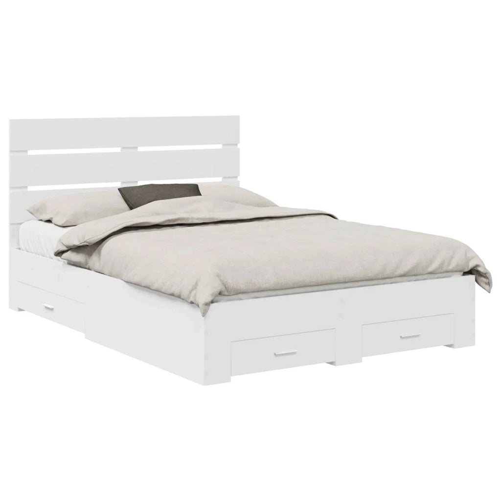 Struttura del letto Bianco 160 x 200 cm Legno multistrato 3411951