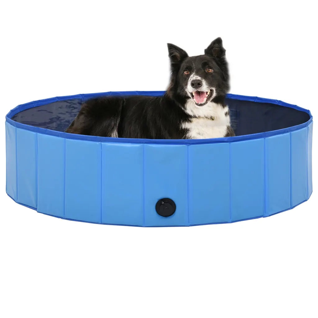 Piscina per Cani Pieghevole Blu 120x30 cm in PVC cod mxl 76940
