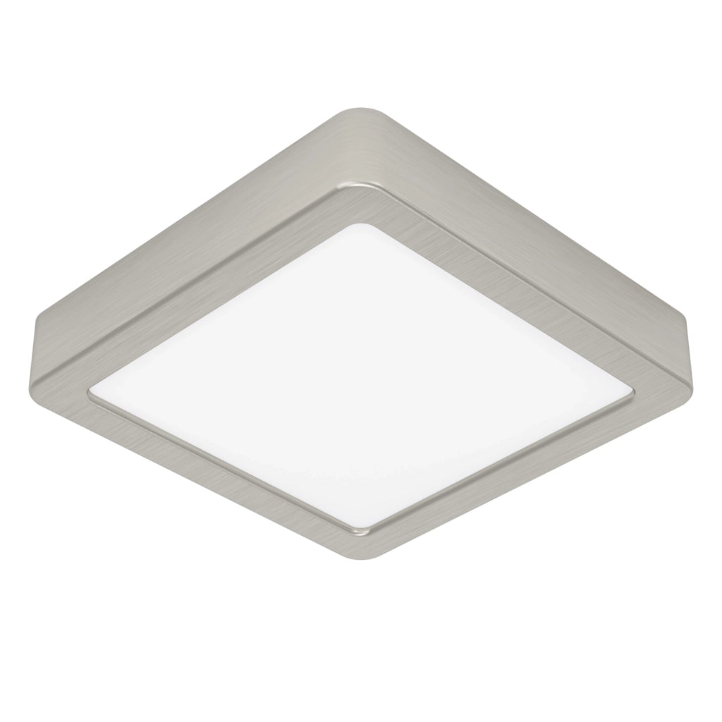 Plafoniera Moderna Fueva 5 Acciaio Nichel Satinato Led Integrato 11W