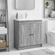Mobiletto da bagno sotto il lavello Sonoma grigio 890080