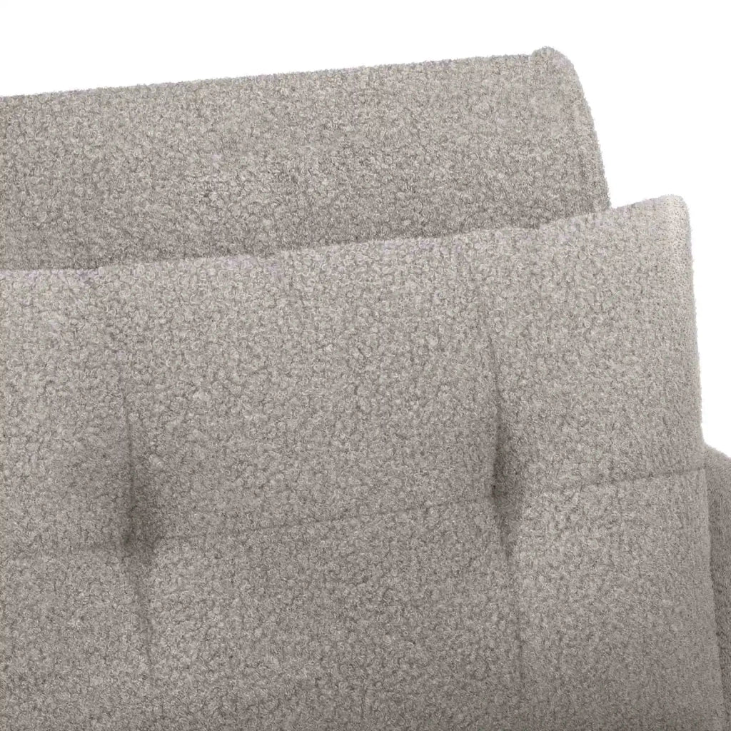 Loveseat con bottoni imbottiti Grigio Chiaro 117 x 67 x 77 cm 42041822