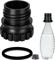 Adattatore di bottiglia in vetro per SodaMaker - Connettore rapido - 0,7 litro - Adatto per SodaMaker - Adattatore di bottiglia di soda con bottiglia in vetro.