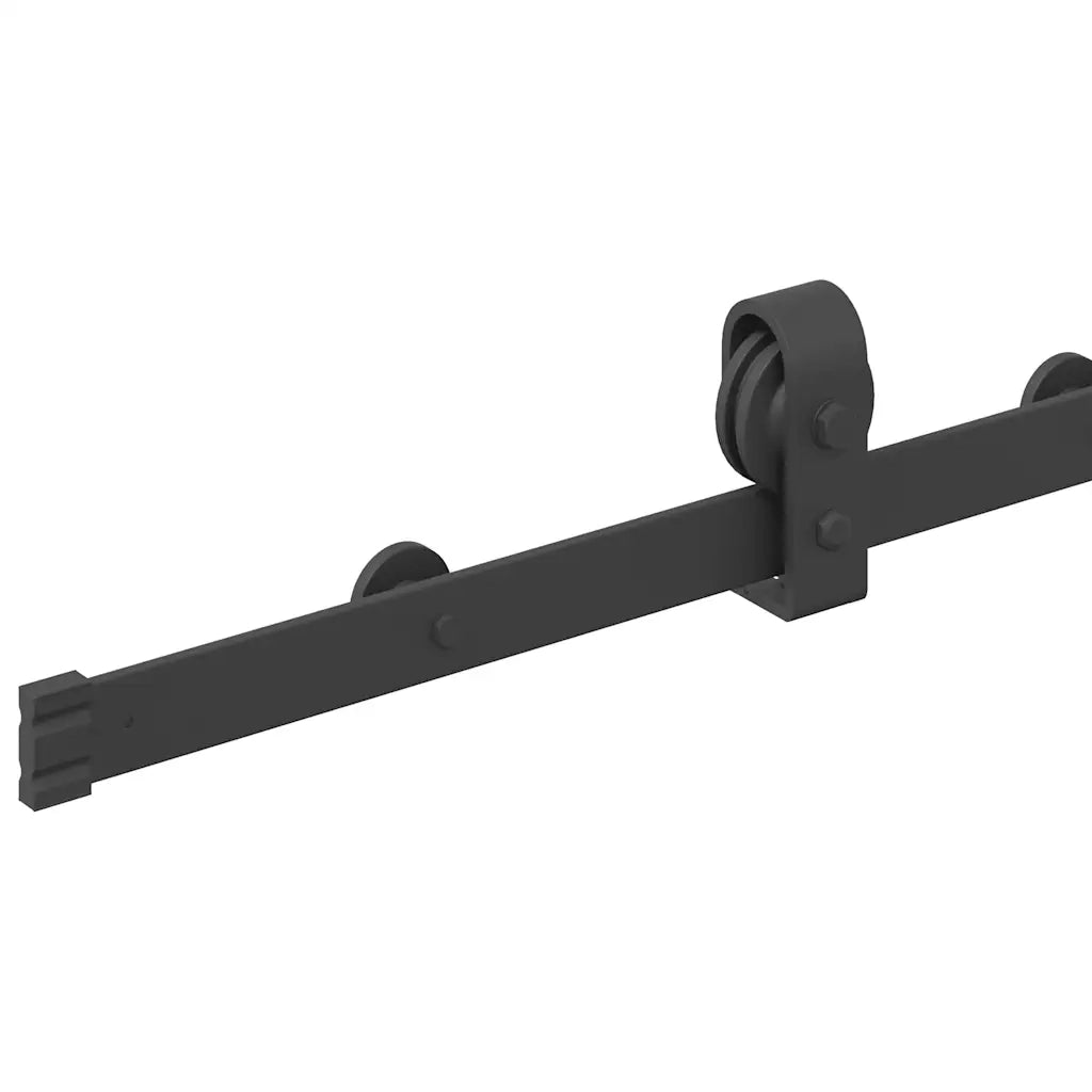 Kit di Binari per Porte Scorrevoli 183 cm Acciaio Nero CFW2837095