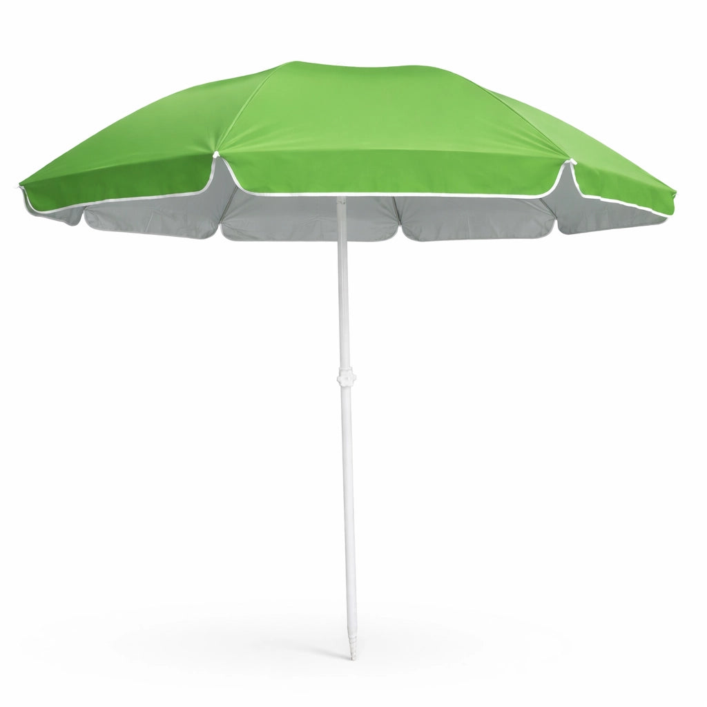 Ombrellone Mare 200 cm Antivento UV50+ con Snodo Palo Acciaio 8 Stecche Fibra