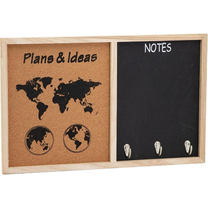 Lavagnetta Lavagna Multiuso in Sughero Portafoto e Cancellabile Cornice Mdf