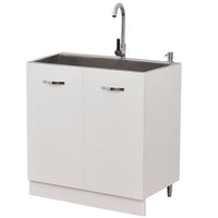 Mobile Sottolavello per Cucina Componibile Mobiletto Colore Bianco 2 Ante