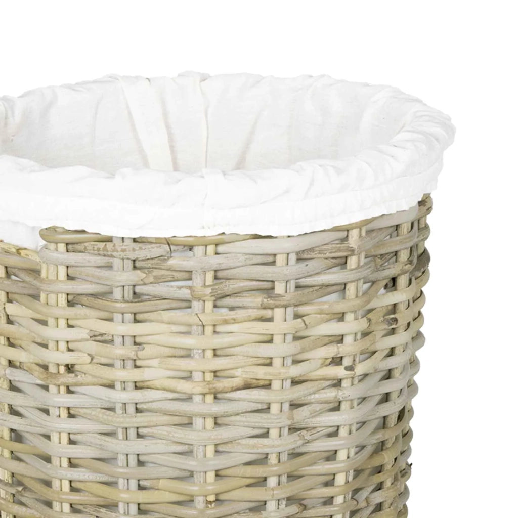 Cesto per la biancheria con coperchio GENDT 2 pz Rattan Kubu 42020973