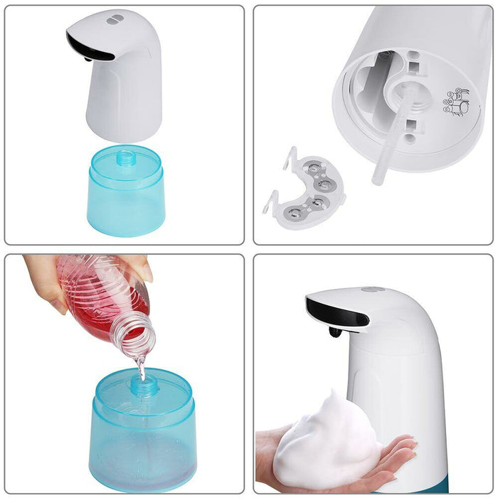 Dispenser Sapone Automatico 270ml Erogatore Gel Sapone Mani Sensore a Infrarossi