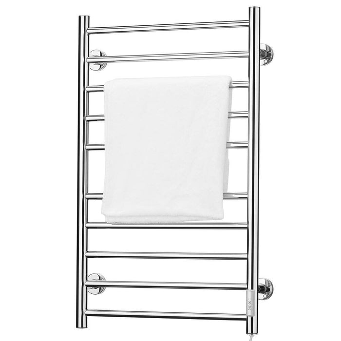 Scaldasalviette Termoarredo Elettrico Bagno Asciugabiancheria 10 Elementi Silver