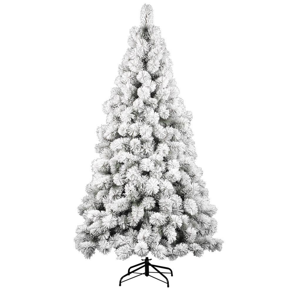 Albero Di Natale Innevato Des Alpes 240cm 740 Rami Super Folto Effetto Neve