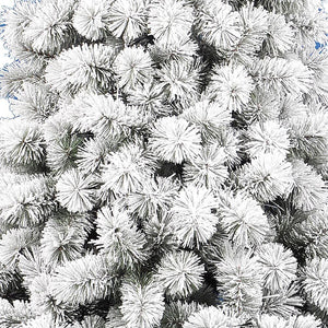 Albero Di Natale Innevato Des Alpes 240cm 740 Rami Super Folto Effetto Neve