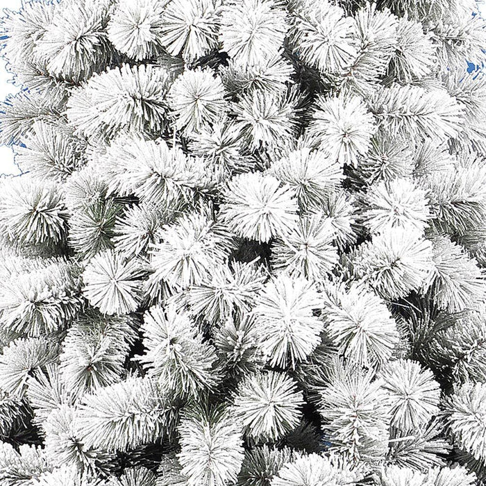 Albero Di Natale Innevato Des Alpes 240cm 740 Rami Super Folto Effetto Neve