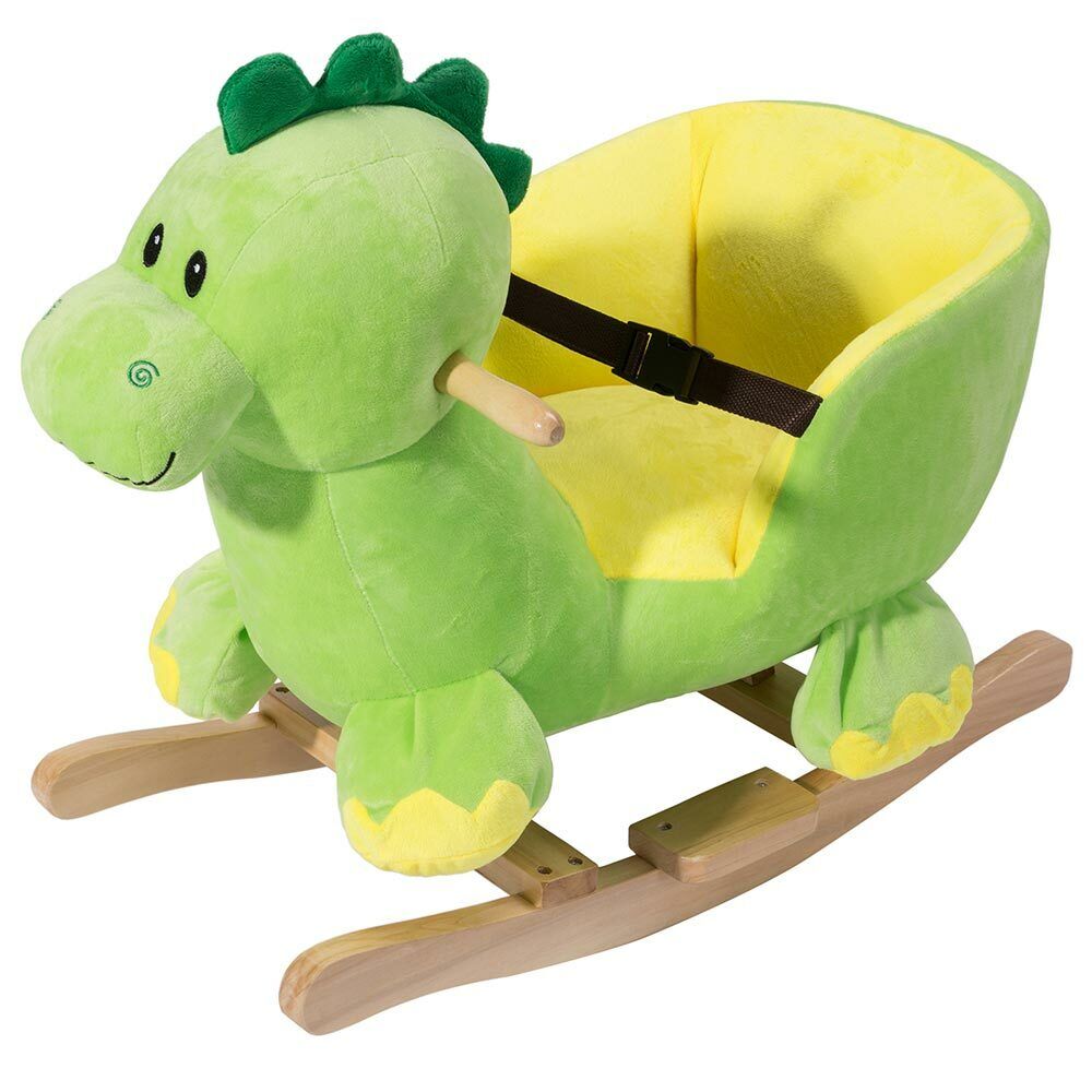 Dinosauro a Dondolo Cavalcabile Peluche Giocattolo Bambini con Effetti Sonori