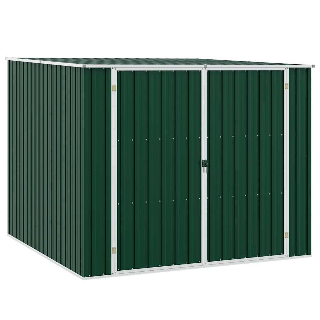 Capanno da Giardino Verde 195x198x159 cm in Acciaio Zincato 46253