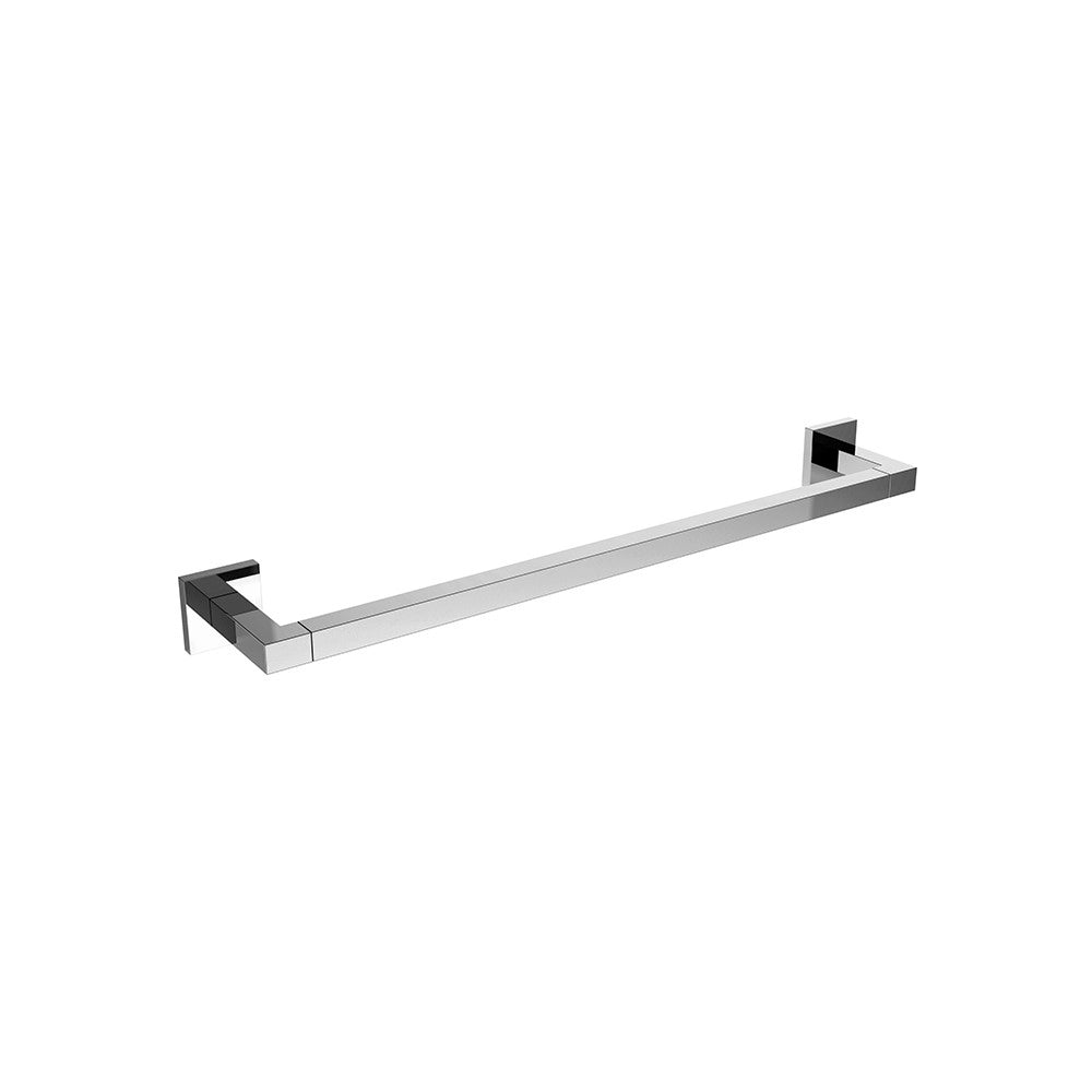 Porta salviette da 30 cm cromato serie Frame - fissaggio incollo o viti