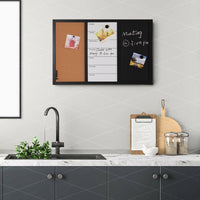 Lavagna Magnetica 3in1 con Bacheca Sughero Combinata 60x40 Casa Ufficio