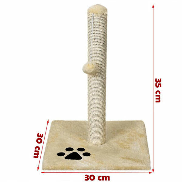 Tiragraffi Gatto Albero Tira Graffi Gioco Animali 30x30x35 cm Cat-Toys Pet