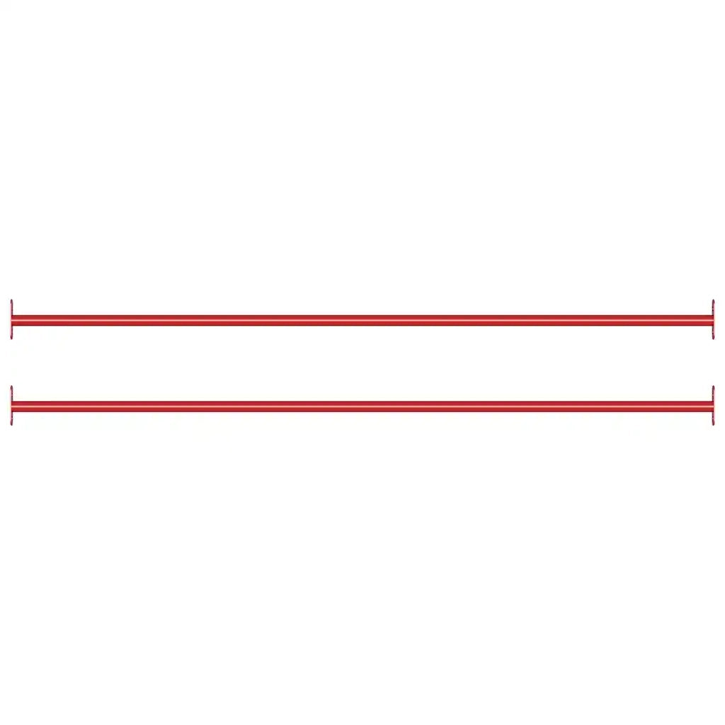 Sbarre da Gioco 2 pz 125 cm in Acciaio Rosso 93199