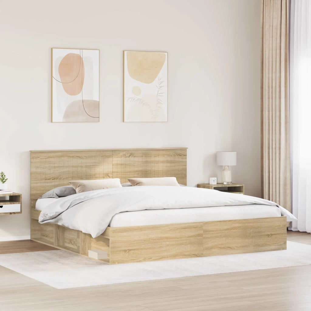 Struttura del letto Sonoma 200 x 200 cm Pino massello 3410967