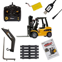 Muletto Radiocomandato Giocattolo bambini Scala 1:10 Luci Suoni Accessori Gioco