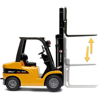 Muletto Radiocomandato Giocattolo bambini Scala 1:10 Luci Suoni Accessori Gioco