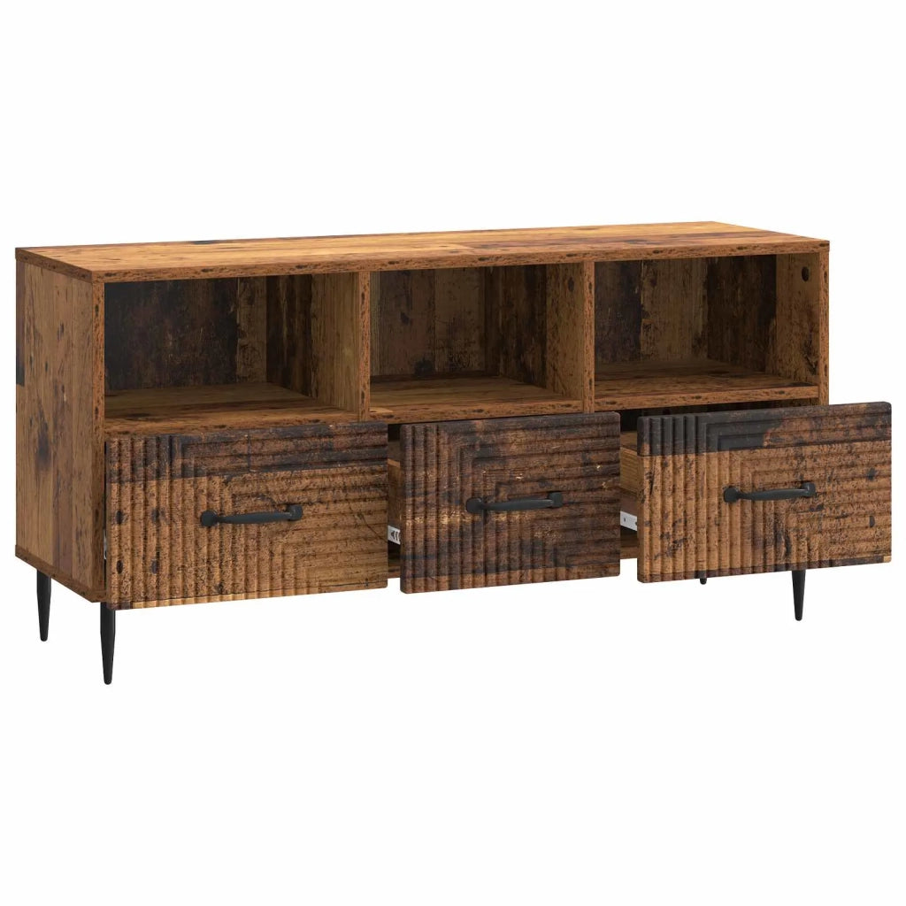 Mobile TV Legno antico 102 x 34,5 x 50 cm Legno ingegnerizzato
