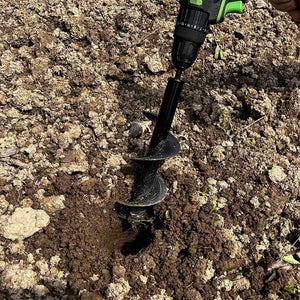 Punta Per Trivella Trapano Spirale da Giardino Diametro 8 cm Profondità di 16 cm