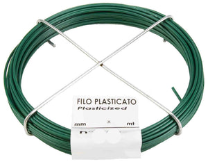 filo plastificato n. 6 mm 1,5 lunghezza 20 mt verde cod:ferx.36339