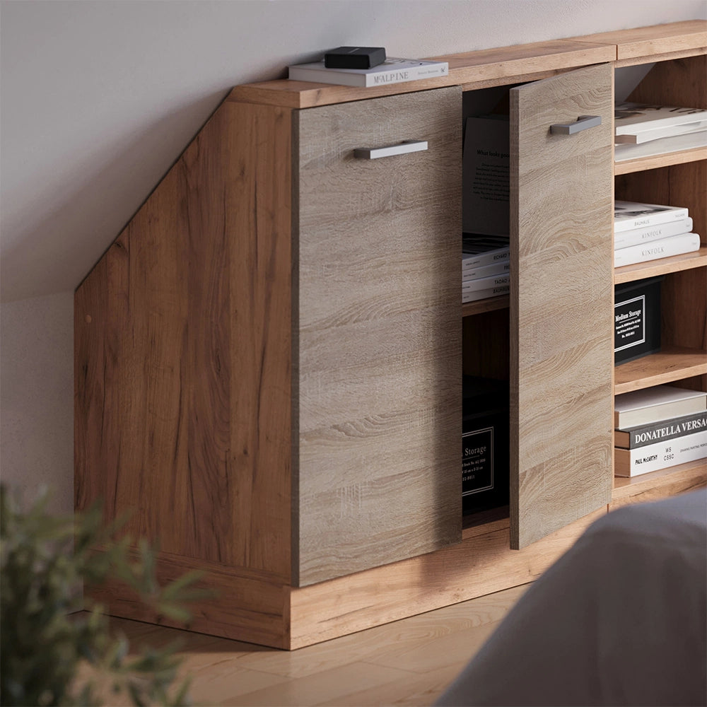 Mobile sottotetto Rion Sonoma/Rovere dorato con 2 porte Vicco