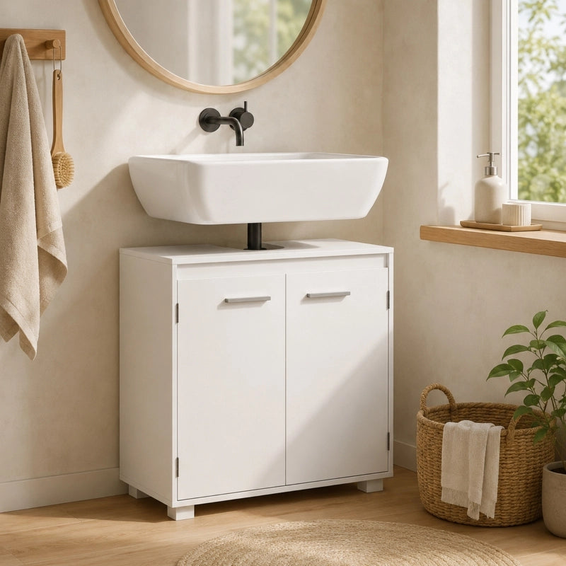 MOBILE SOTTO LAVABO 60x30x60 cm Bianco in MDF