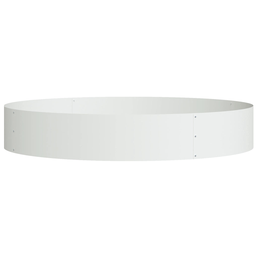 Vaso in Metallo Bianco Bianco Metallo Grande Intarsi Decorativi
