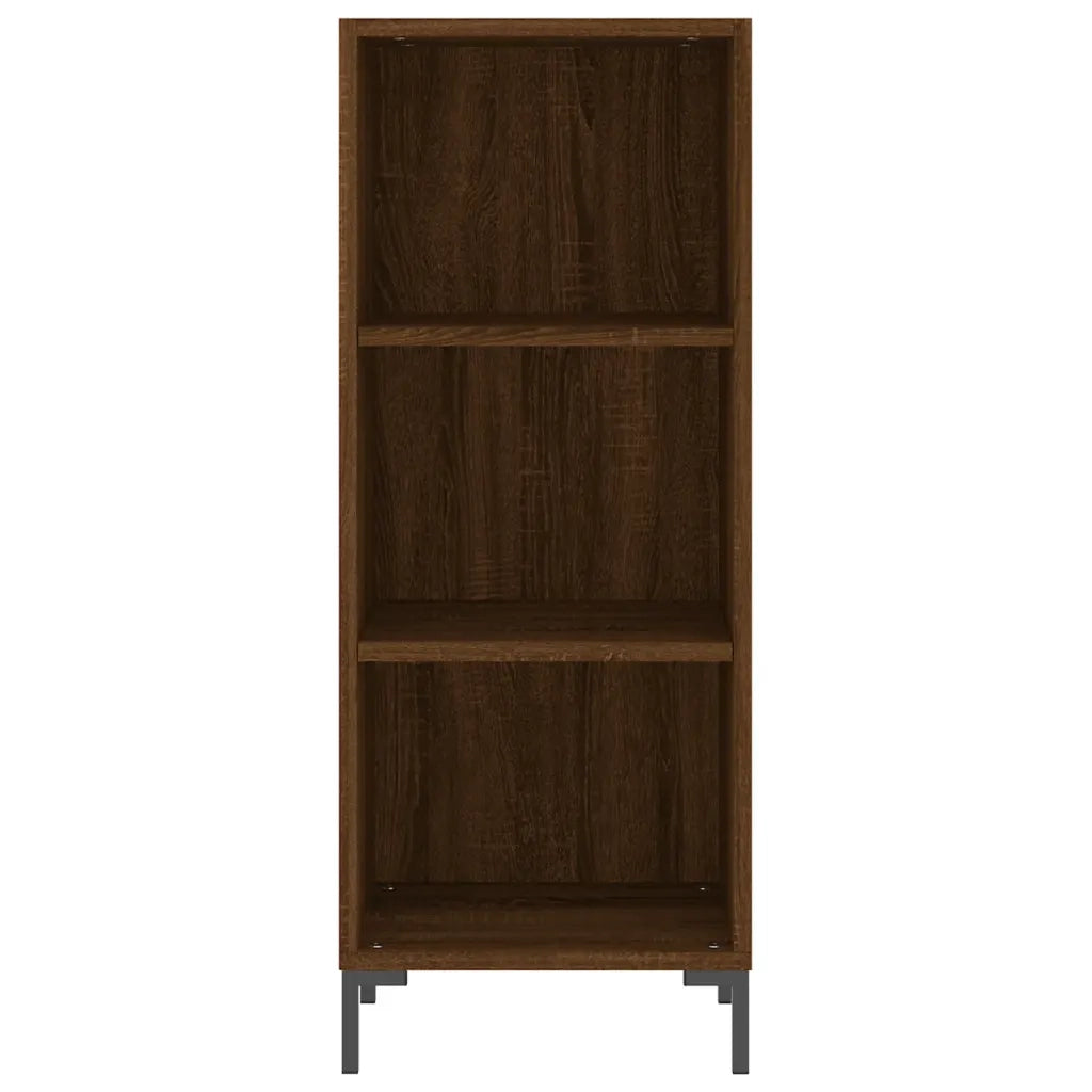 Credenza Rovere Marrone 34,5x32,5x90 cm in Legno Multistrato 828739
