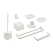 Set bagno 8 pezzi DH serie IMMA modello New Bianco