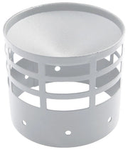 griglia di scarico o aspirazione acciaio inox d. 60 mm. canna fumaria pellet .