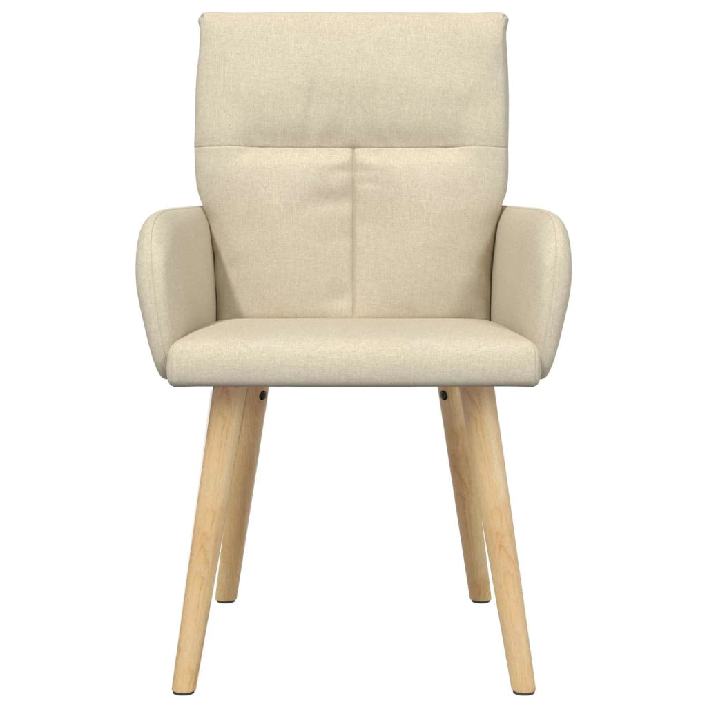 Sedie da pranzo 6 pz Tessuto Crema 60 x 56 x 96 cm 3428371