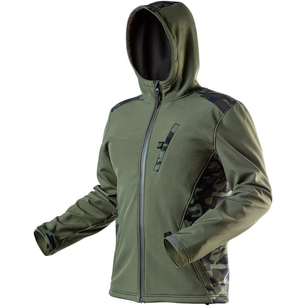 Topex 81-553-l giacca da lavoro softshell olive membrana idrores