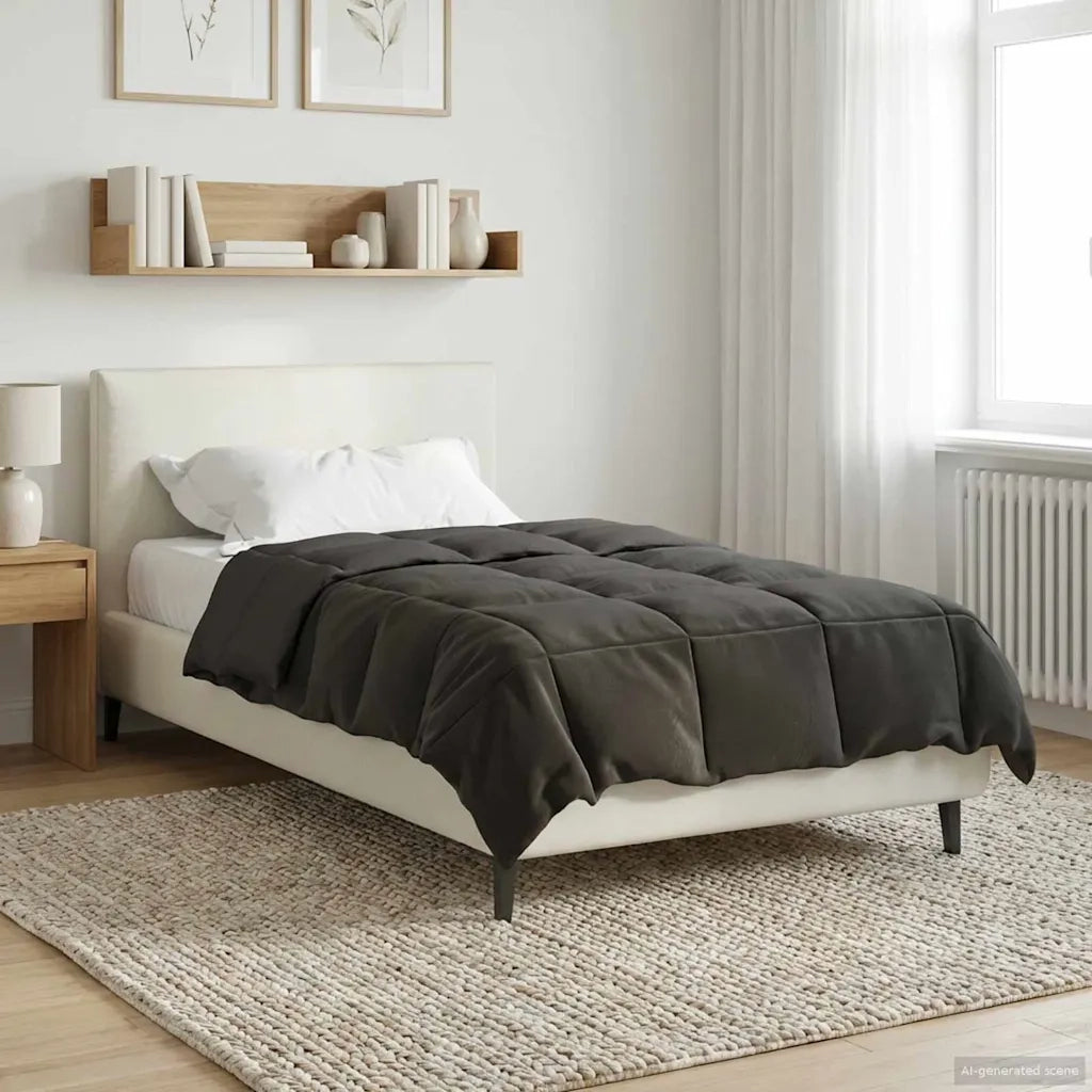 Duvet Estivo Trapuntato Antracite 155 x 220 cm Microfibra