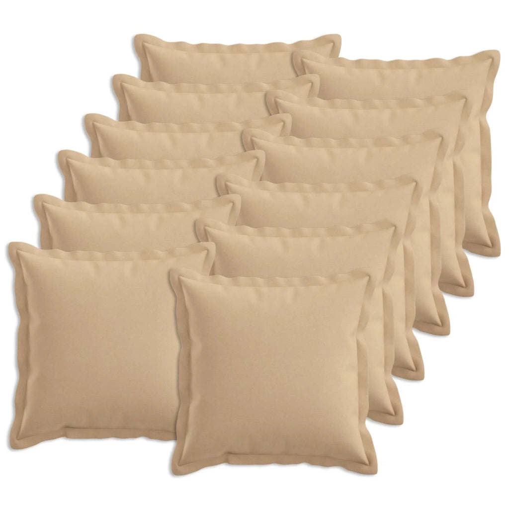 Federa 12 pcs HOUTEN Crema 40 x 40 cm Lino 916680