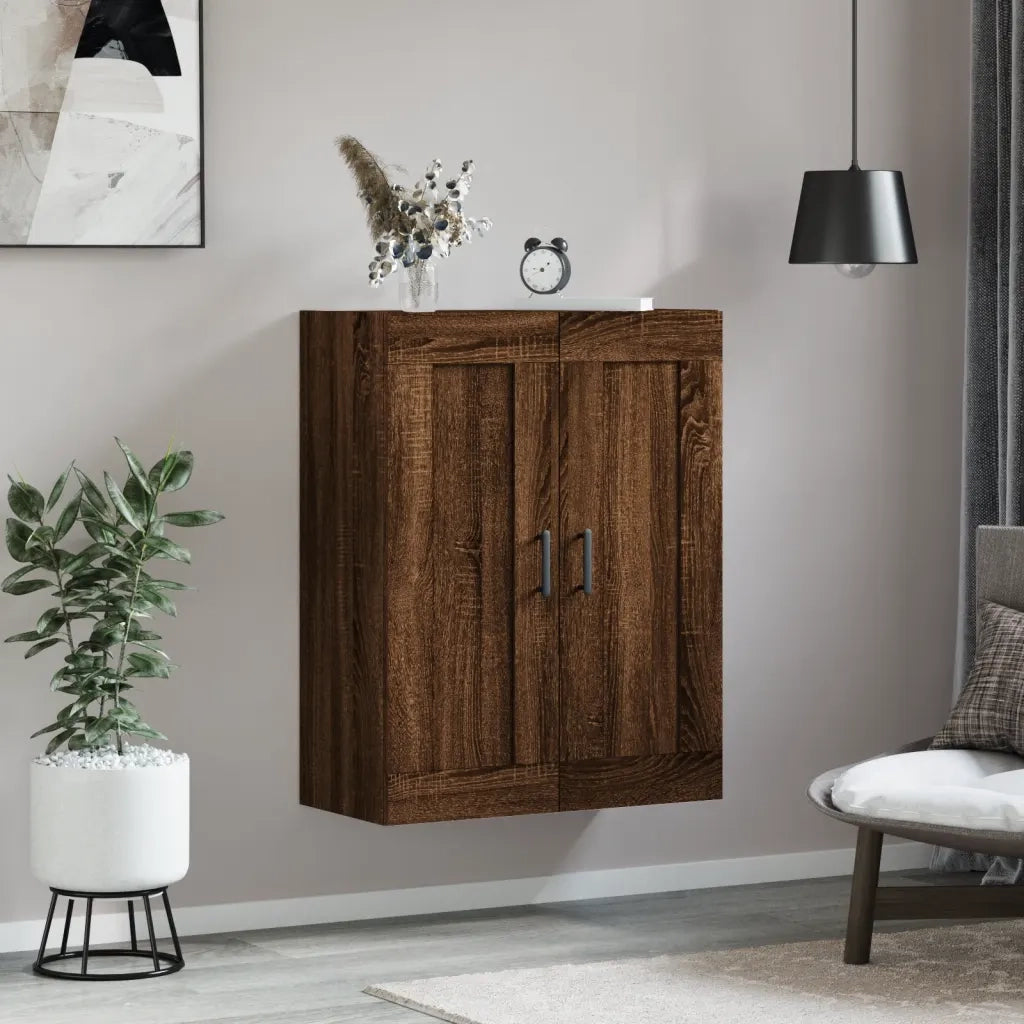 Mobile a Parete Rovere Marrone 69,5x34x90 cm Legno Multistratocod mxl 80969