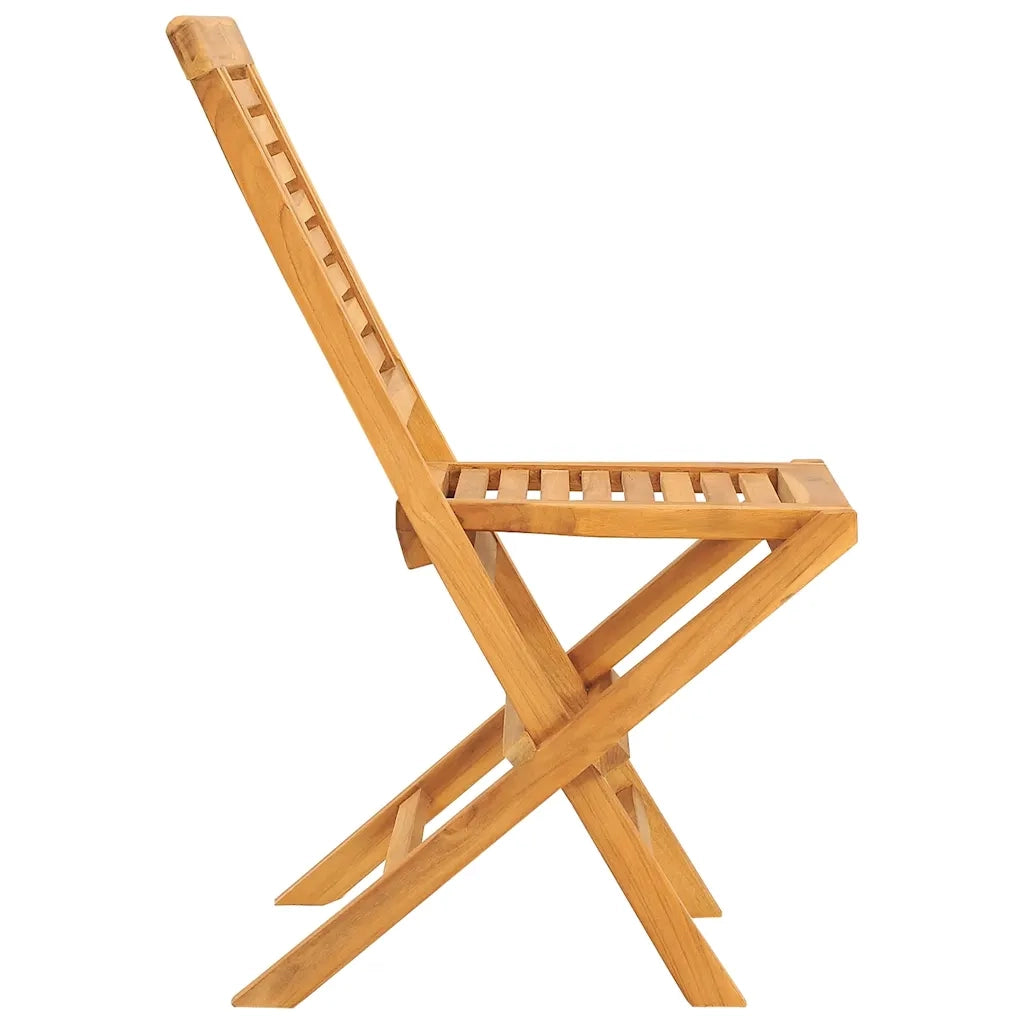 Sedie da Giardino Pieghevoli 4pz 47x63x90cm Legno Massello Teak 3155046