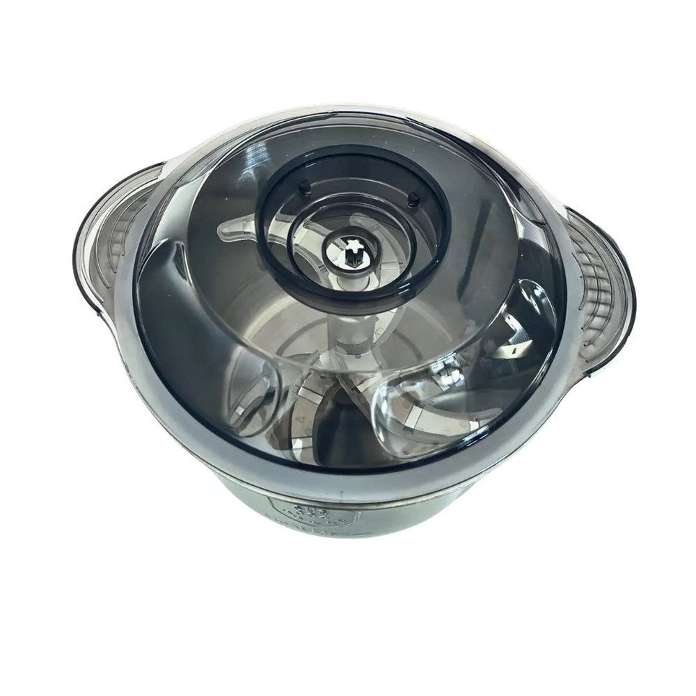 Trade Shop - Tritatutto Elettrico Da 5 Lt Robot Da Cucina Tritacarne A 6 Lame 500w Ciotola In Acciaio -