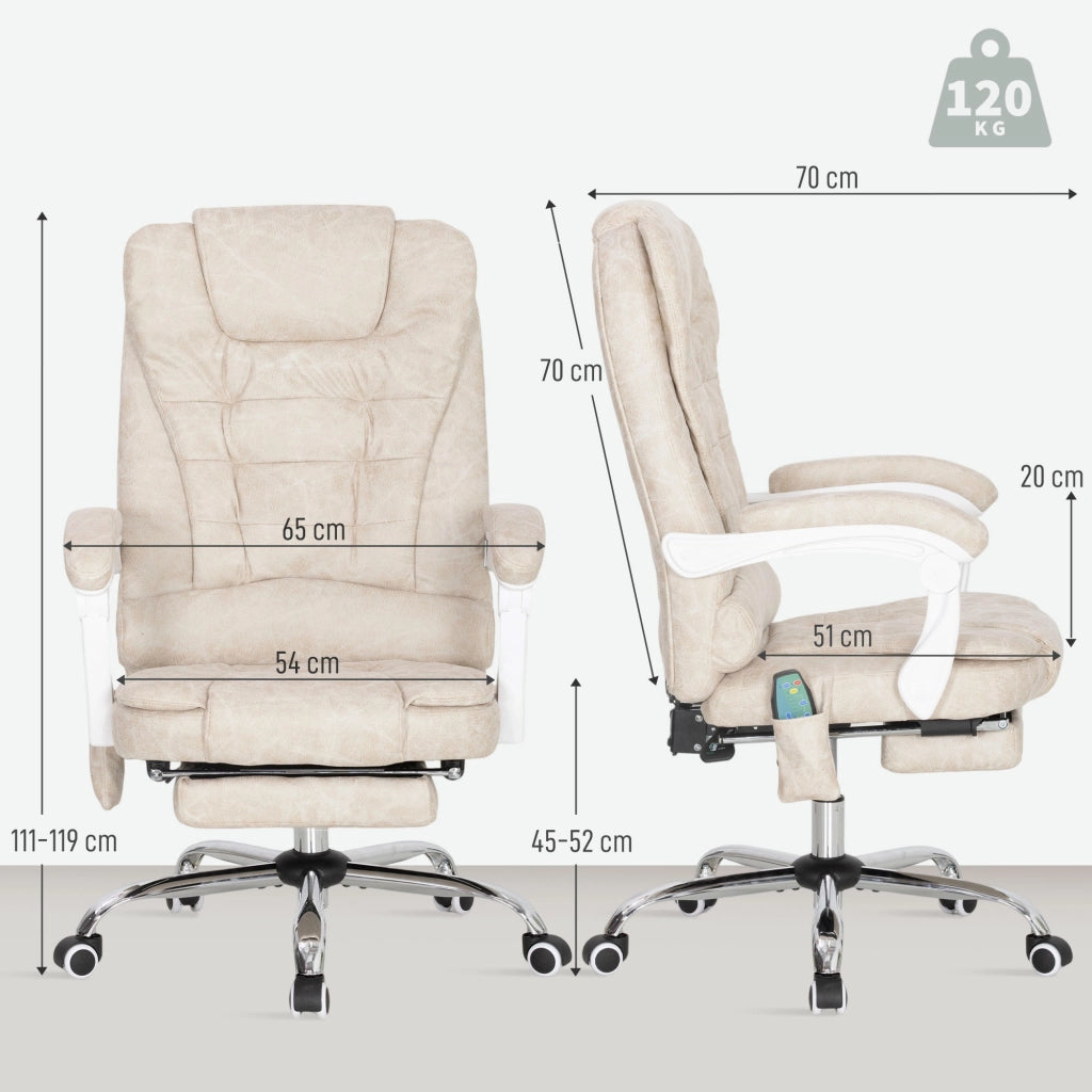 Sedia da ufficio ergonomica con massaggio ¨C zephmum ¨C Grigio 65x160x104cm