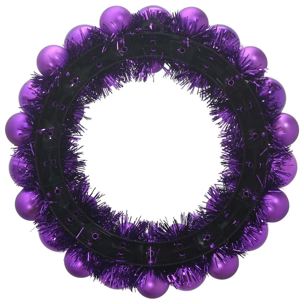 Corone di Palline di Natale 2 pcs Lillà 33 x 33 x 7 cm