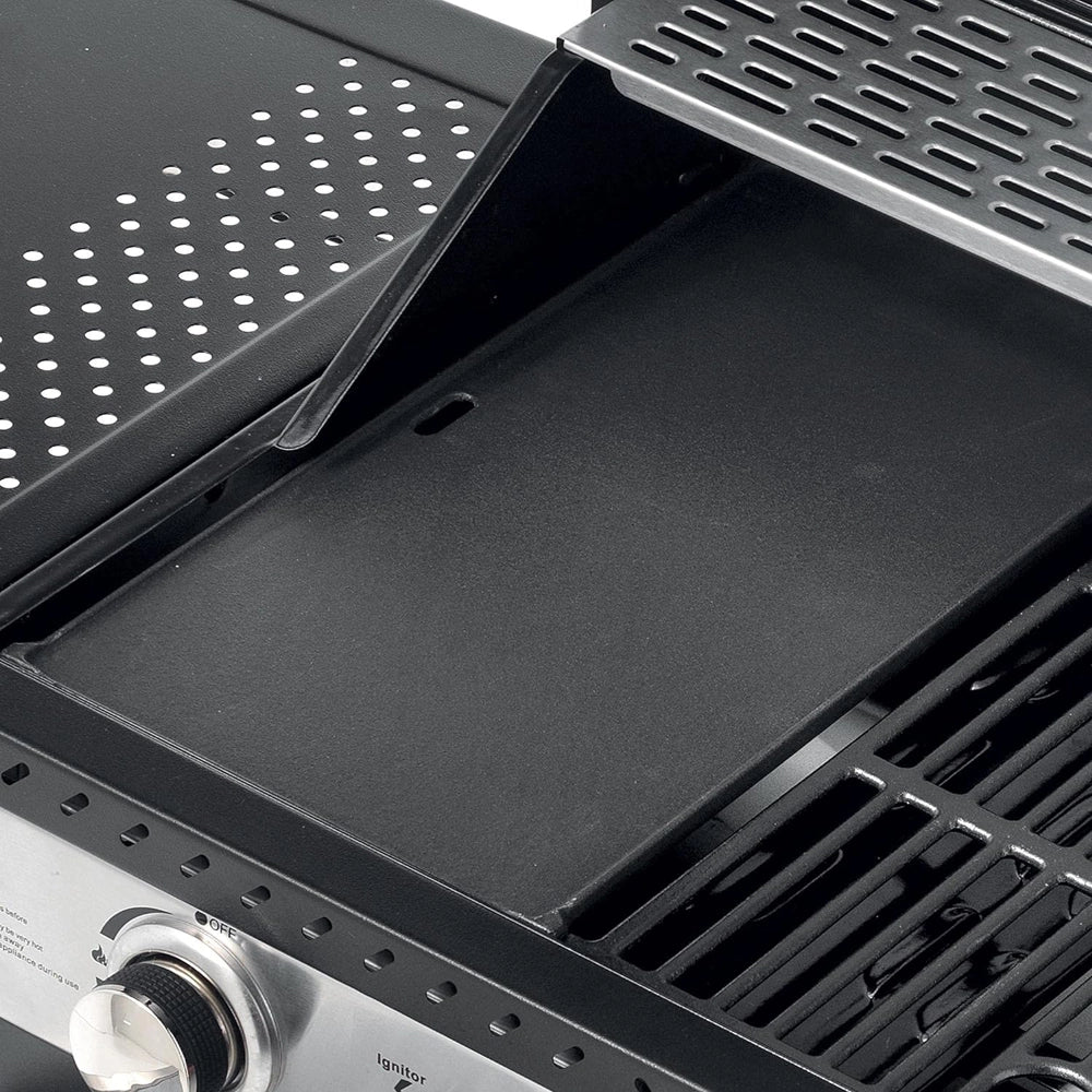 BARBECUE A GAS 4 FUOCHI+FORNELLO LATERALE BBQ COPERCHIO INDIANAPOLIS 5 OMPAGRILL