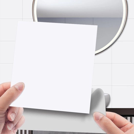 Tegelstickers PVC autoadesivi 96 pezzi - 15 x 15 cm - impermeabili - ideali per cucina/bagno