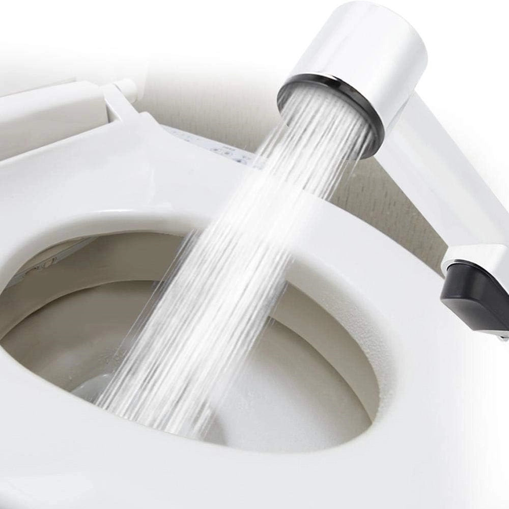 Trade Shop - Spruzzatore Doccetta Per Bidet Wc Doccia Vasca Bagno Pulizia 18 Cm Silver 87548 -